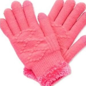 𝅺jenni Blush/Pink Stitch-Detail Touchscreen Gloves-NWT